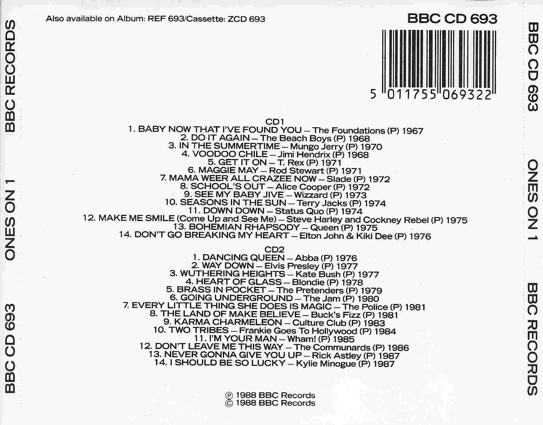 Back cover of BBCCD693
